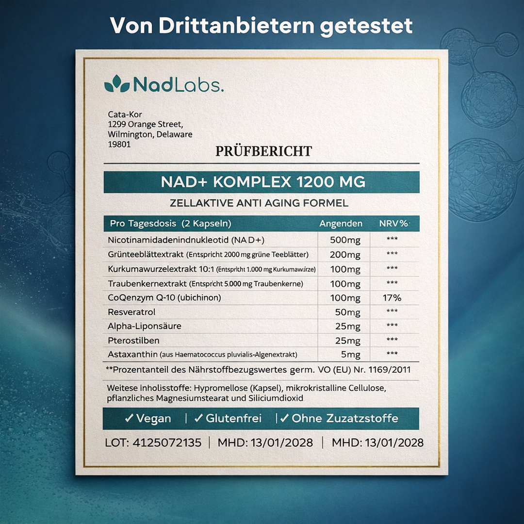 Premium NAD+ 1200MG Komplex